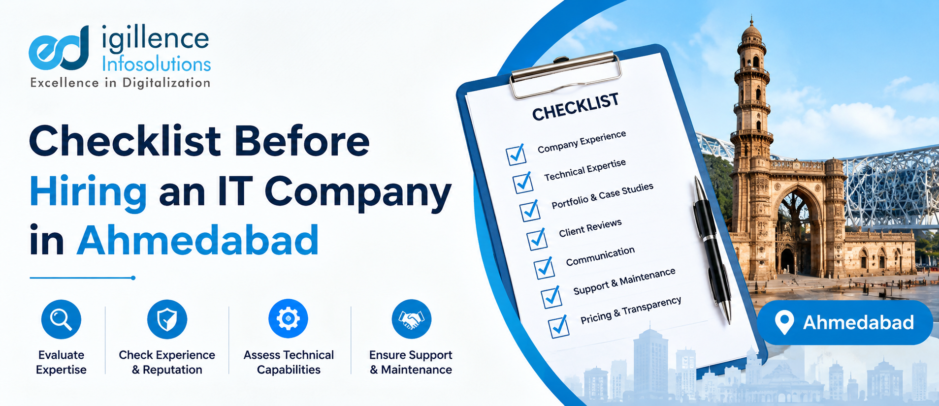 Checklist Before Hiring an IT Company in Ahmedabad