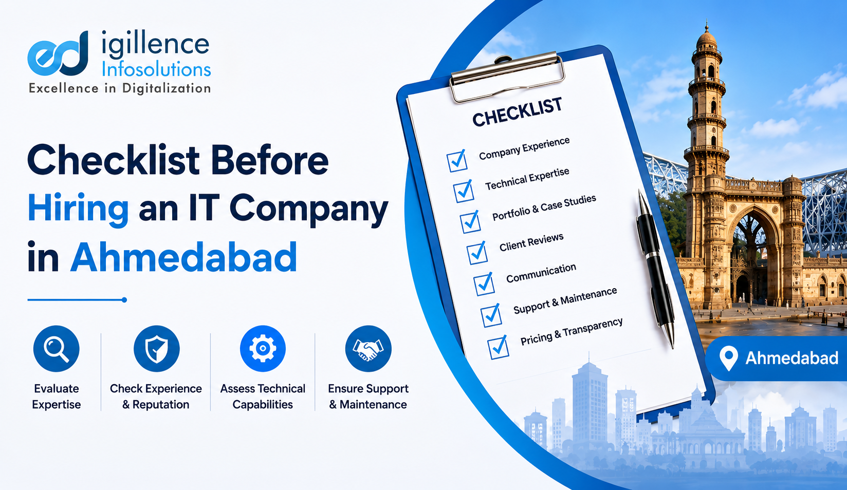 Checklist Before Hiring an IT Company in Ahmedabad